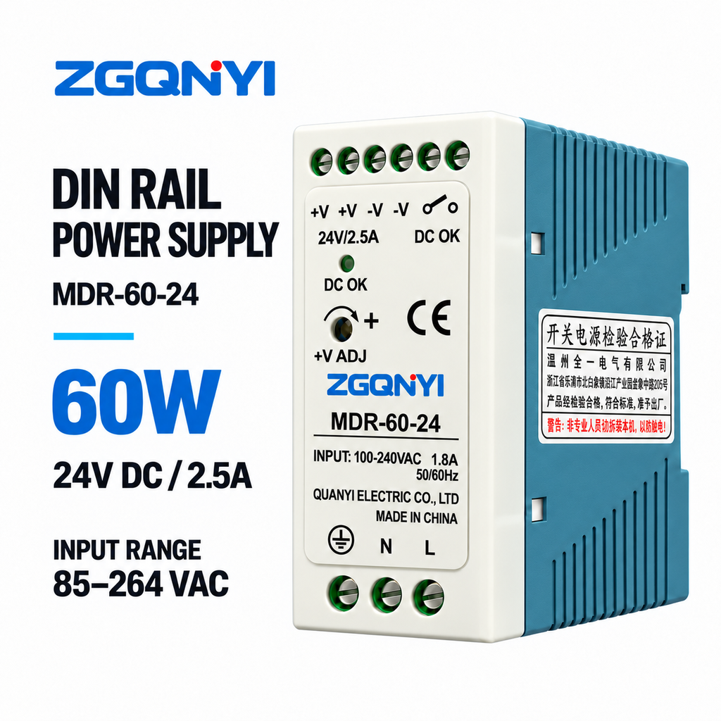 MDR-60-24 24V DIN Rail Power Supply