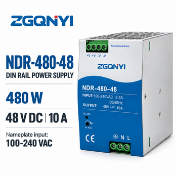 NDR-480-48 DIN Rail Power Supply 48V 10A