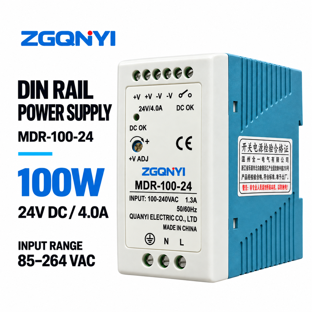 MDR-100-24 24V DIN Rail Power Supply