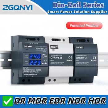 Digital display DIN rail switching power supply