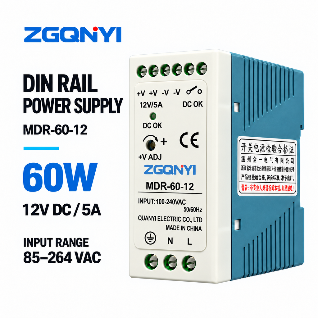 MDR-60-12 12V DIN Rail Power Supply