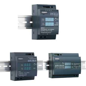 QYR Series Digital Display DIN Rail Power Supply