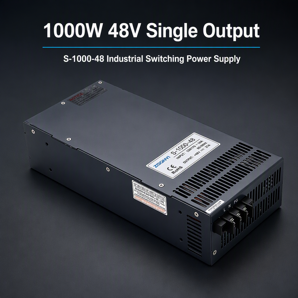 S-1000-12 1000W 12V 83.3A High Current Switching Supply