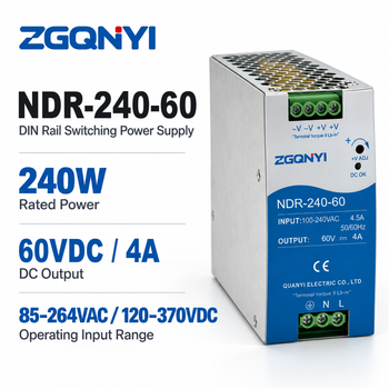 NDR-240-60 DIN Rail SMPS 240W 60V 4A