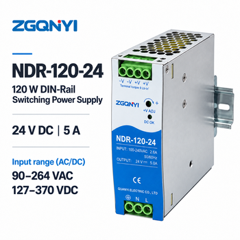 NDR-120-24 DIN Rail SMPS 120W 24V 5A