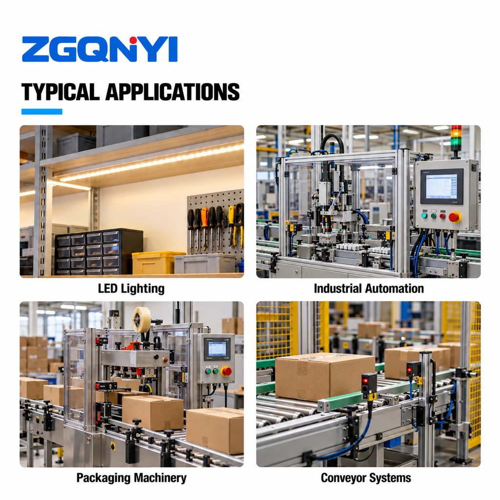 ZGQNYI LRS-75-36 Industrial Switching PSU 36V Enclosed AC DC Power Supply Single Output for Instrumentation Electronic Equipment